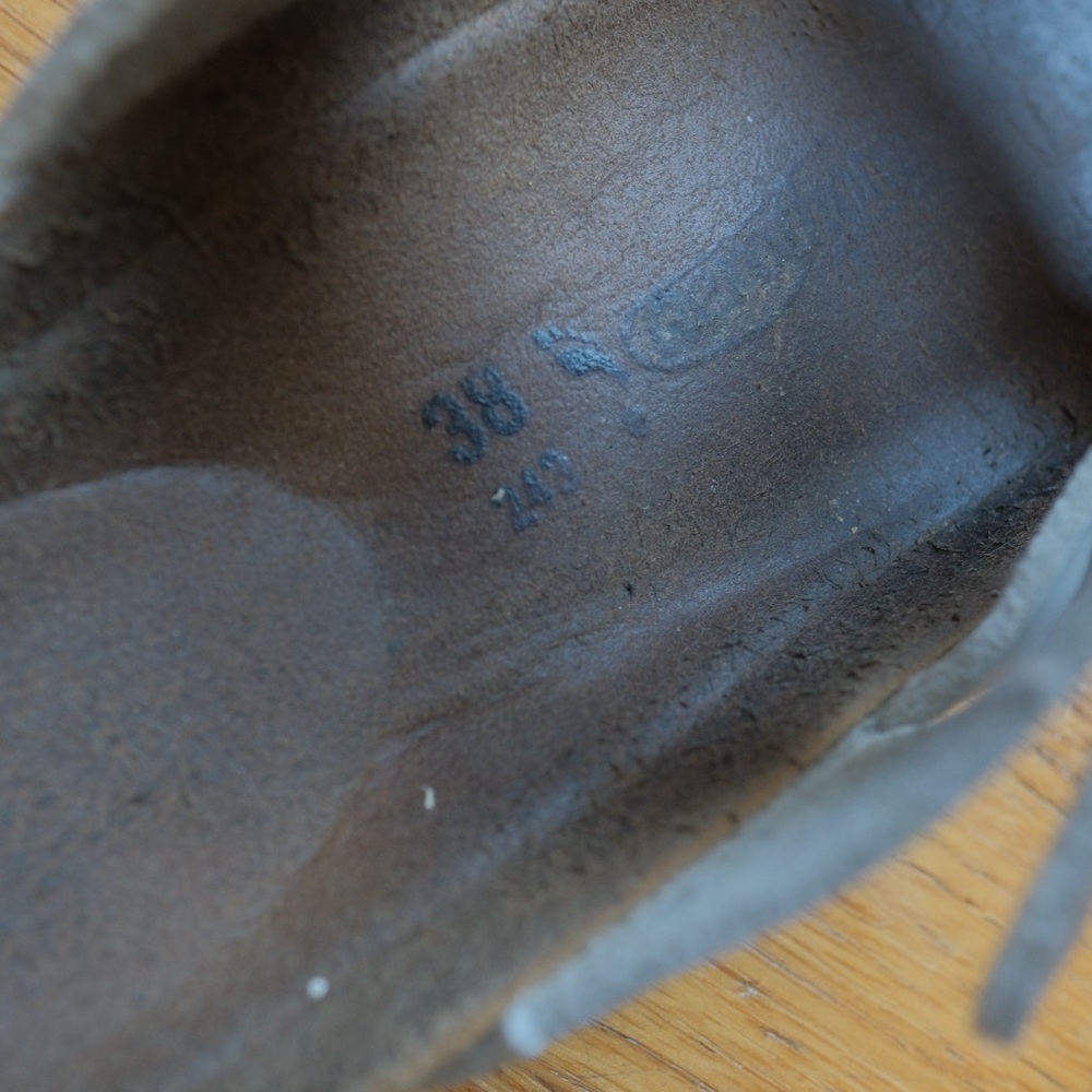 Aerothotic Viking Strappy Cork Sandals Size 38 US7.5 Metallic Silver - Picture 9 of 9